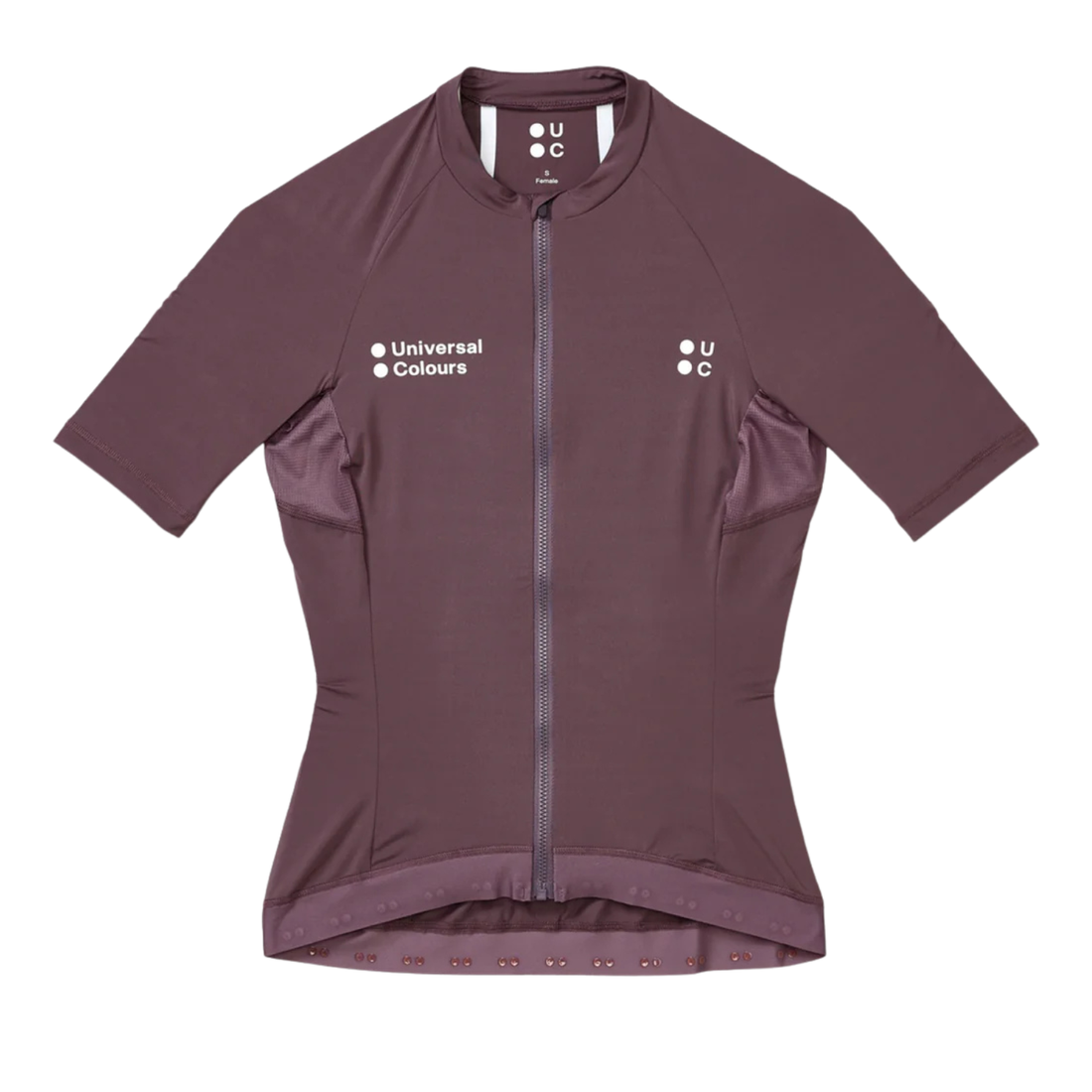 Universal Colours Mono Women's Short Sleeve Jersey Radtrikot Thistle Purple