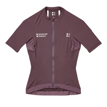 Universal Colours Mono Women's Short Sleeve Jersey Radtrikot Thistle Purple