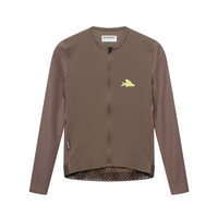 Café du Cycliste Andrea Women's Superlight Long Sleeve Cycling Jersey Radtrikot langarm Carob