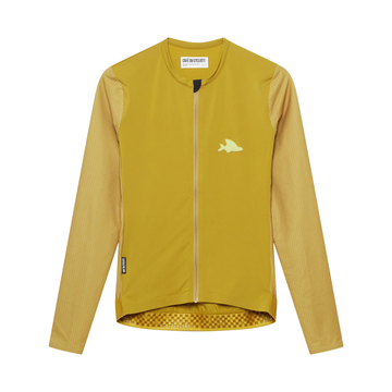 Café du Cycliste Andrea Women's Superlight Long Sleeve Cycling Jersey Radtrikot langarm Golden Olive