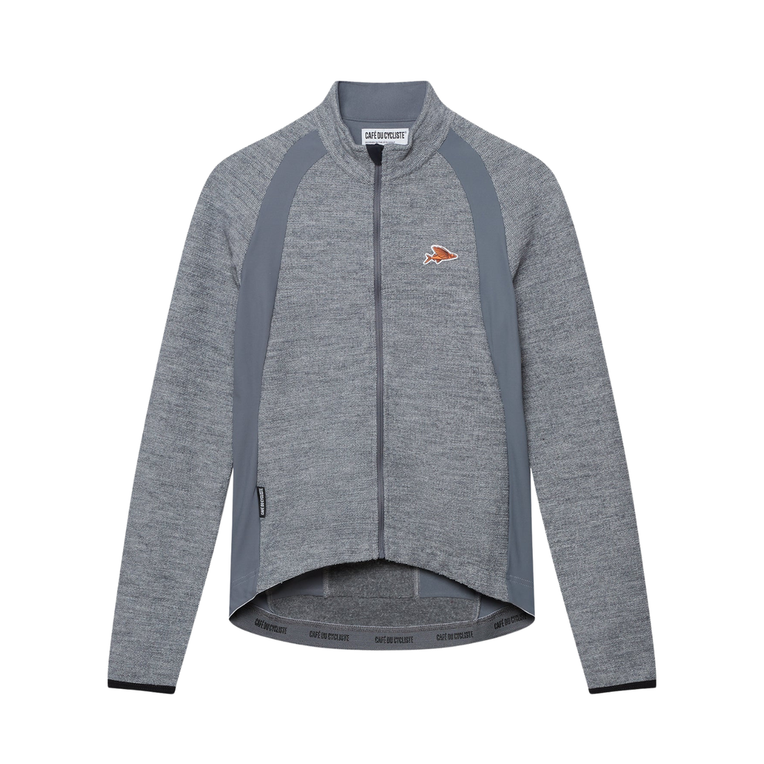 Café du Cycliste Marguerite Women's Long Sleeve Merino Cycling Jersey Radtrikot Mountain Fog