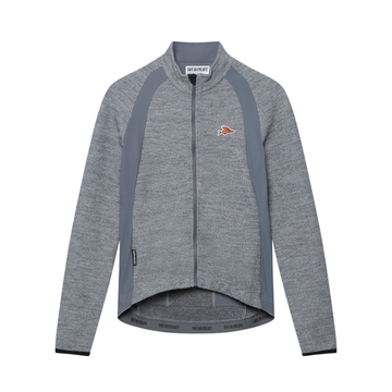 Café du Cycliste Marguerite Women's Long Sleeve Merino Cycling Jersey Radtrikot Mountain Fog