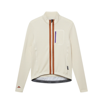 Café du Cycliste Lorenne Women's Long Sleeve Cycling Jersey Radtrikot Chalk