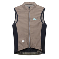 Café du Cycliste Sibille Men's Thermal Gilet Thermo Windweste Oyster Grey
