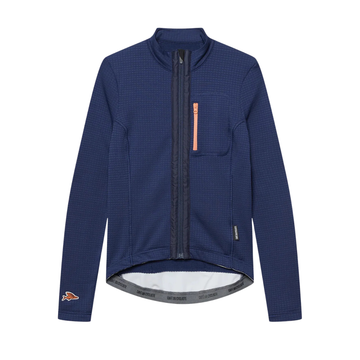 Café du Cycliste Lorenne Women's Long Sleeve Cycling Jersey Radtrikot Navy