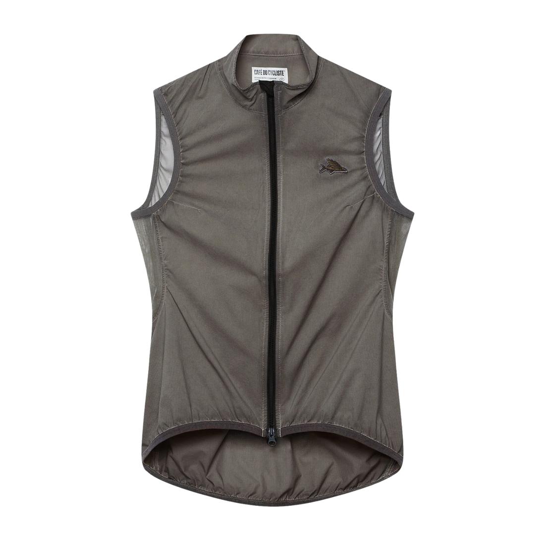 Café du Cycliste Edith Women's Cycling Gilet Windweste Charcoal