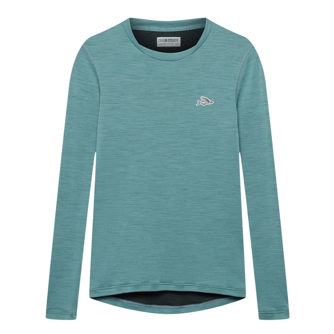 Café du Cycliste Judith Men's Merino Base Layer Radunterhemd langarm Deep Water