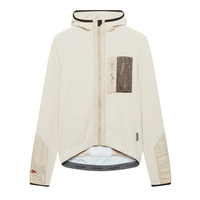 Café du Cycliste Ingrid Men's Microfleece Cycling Jersey Long Sleeve Radtrikot langarm Pearl Grey