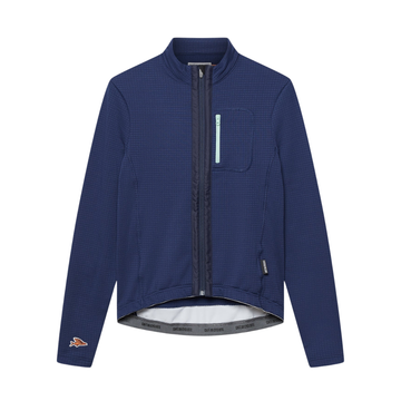 Café du Cycliste Lorenne Men's Long Sleeve Cycling Jersey Radtrikot Navy