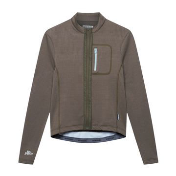 Café du Cycliste Lorenne Men's Long Sleeve Cycling Jersey Radtrikot Carob