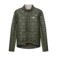 Café du Cycliste Albertine V2 Men's Thermal Cycling Jacked Winter Fahrradjacke Khaki