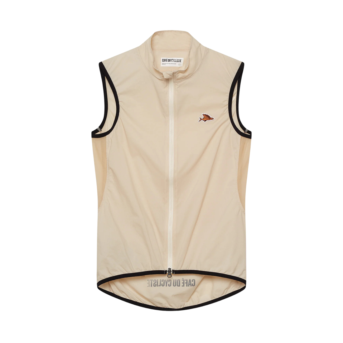 Café du Cycliste Edith Men's Cycling Gilet Windweste Chalk