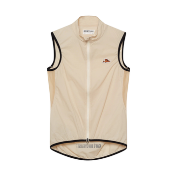 Café du Cycliste Edith Men's Cycling Gilet Windweste Chalk