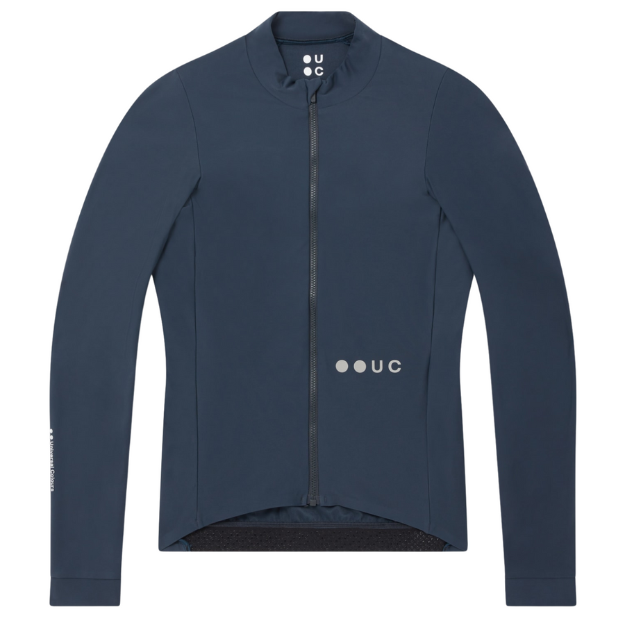 Universal Colours Womens Mono Long Sleeve Jersey Radtrikot langarm Eclipse Navy