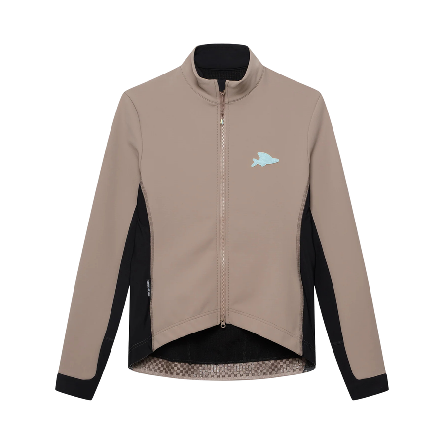 Café du Cycliste Manon Men's Softshell Jacket Fahrradjacke Oyster Grey