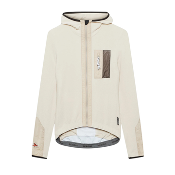 Café du Cycliste Ingrid Women's Microfleece Jersey Radtrikot langarm Pearl Grey