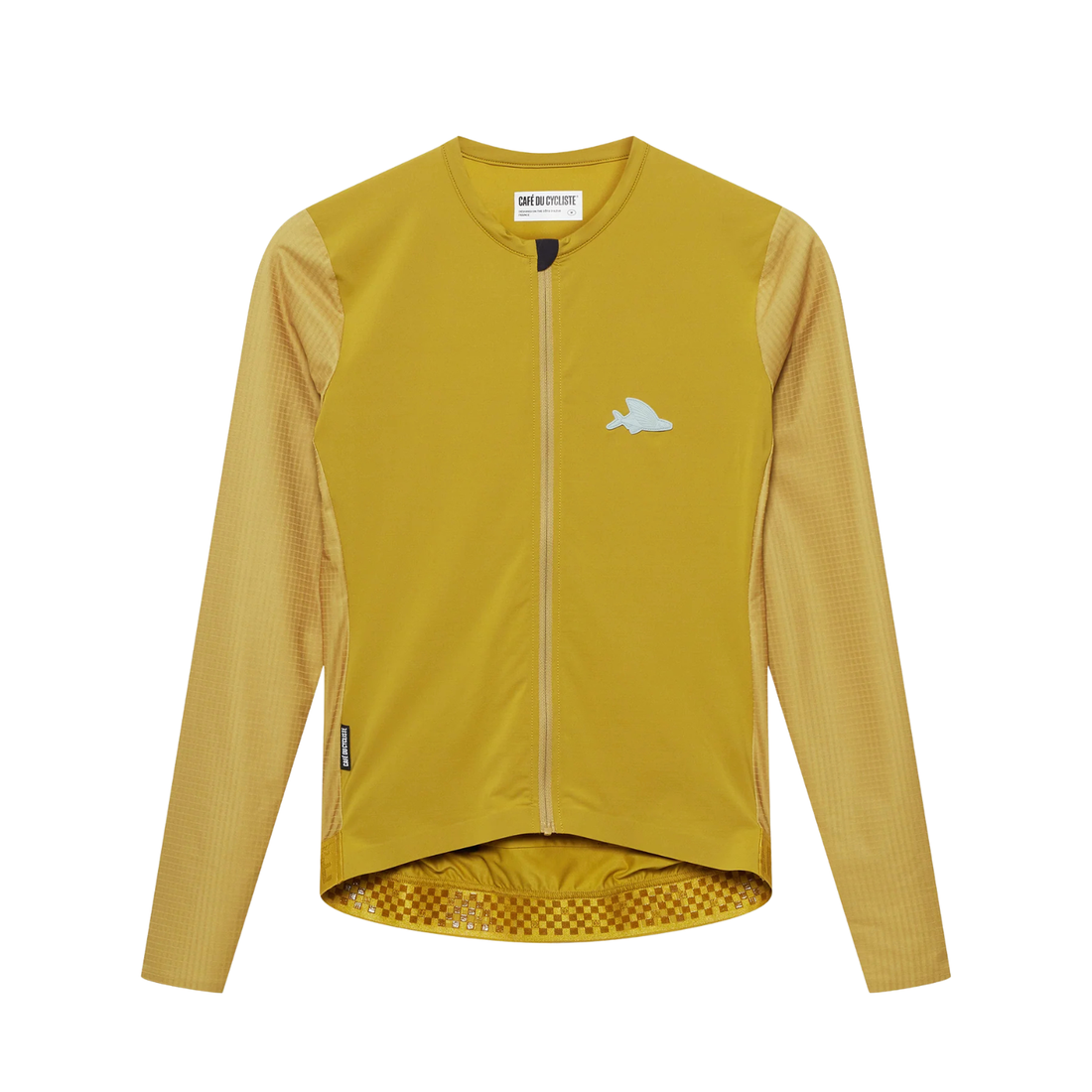 Café du Cycliste Andrea Men's Superlight Long Sleeve Cycling Jersey Radtrikot langarm Golden Olive