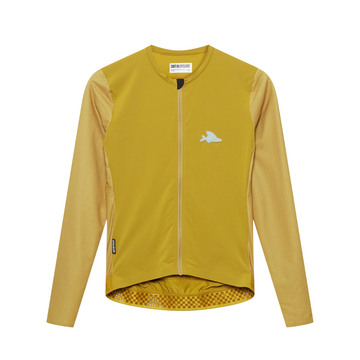 Café du Cycliste Andrea Men's Superlight Long Sleeve Cycling Jersey Radtrikot langarm Golden Olive