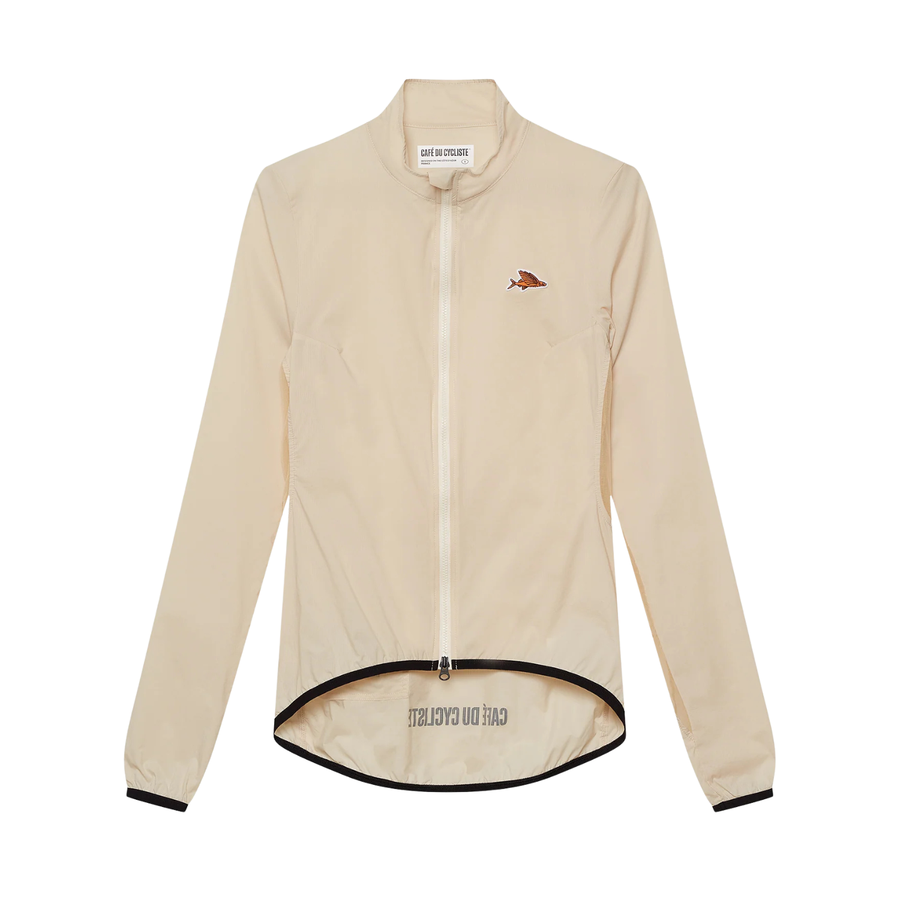 Café du Cycliste Edith Women's Cycling Windjacket Wind Fahrradjacke Chalk