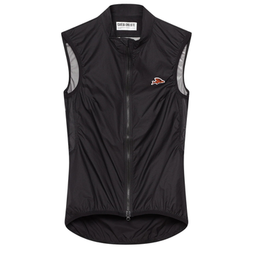 Café du Cycliste Edith Women's Cycling Gilet Windweste Black
