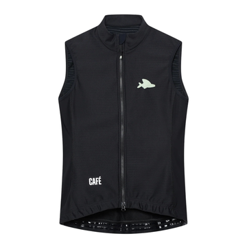 Café du Cycliste Sibille Women's Thermal Gilet Thermo Windweste Black