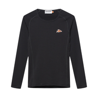 Café du Cycliste Coline Men's Three Season Base Layer Radunterhemd langarm Black