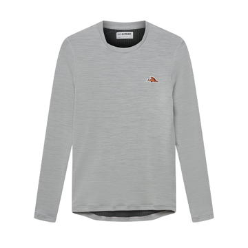 Café du Cycliste Judith Men's Merino Base Layer Radunterhemd langarm Mountain Fog