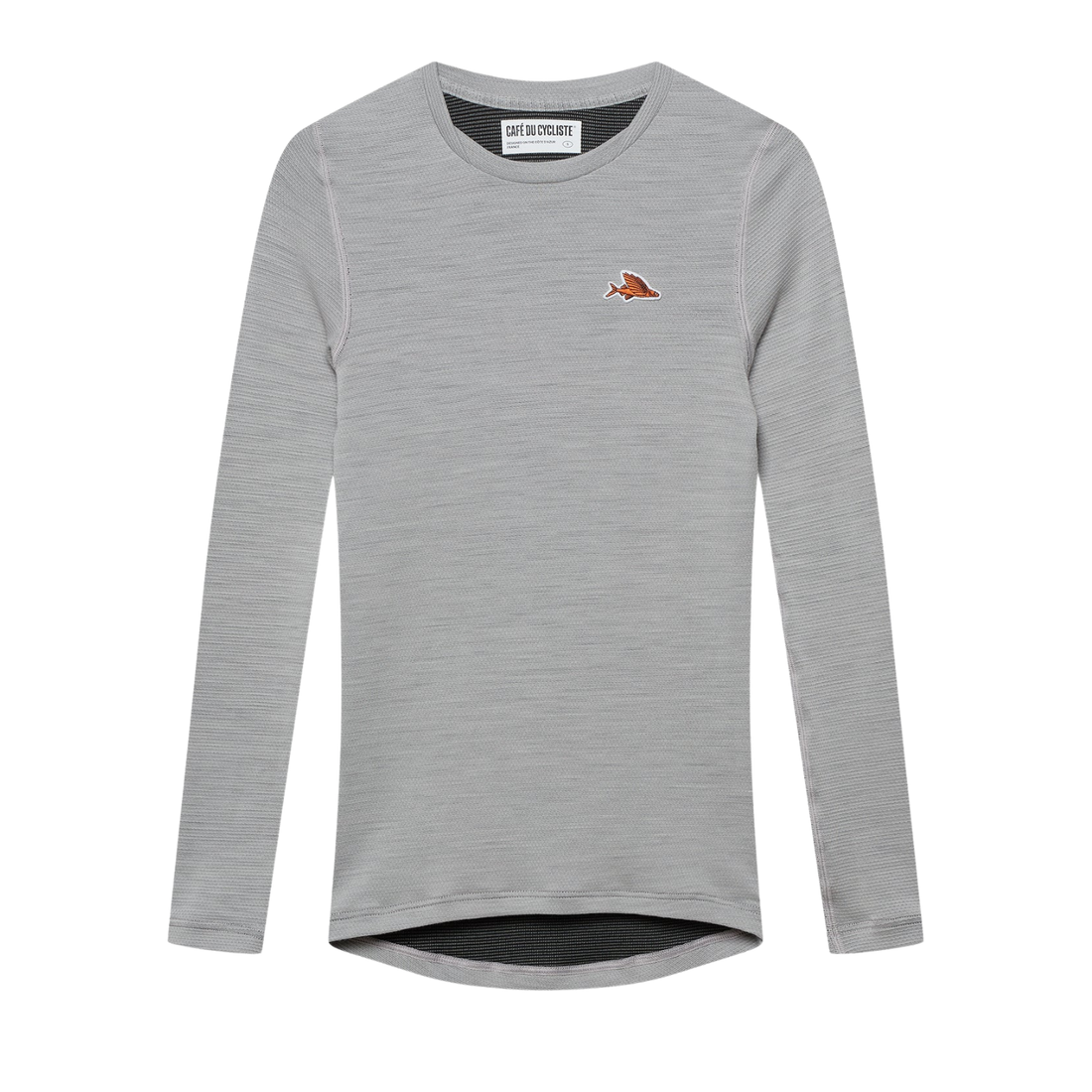 Café du Cycliste Judith Women's Merino Base Layer Radunterhemd langarm Mountain Fog