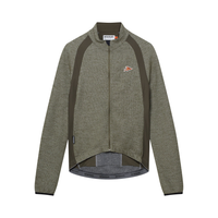 Café du Cycliste Marguerite Men's Long Sleeve Merino Cycling Jersey Radtrikot langarm Lichen Green