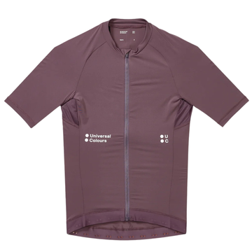 Universal Colours Mono Men's Short Sleeve Jersey Radtrikot Thistle Purple