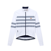 Café du Cycliste Charlie Men's Brushed Long Sleeve Jersey Radtrikot langarm Marinière
