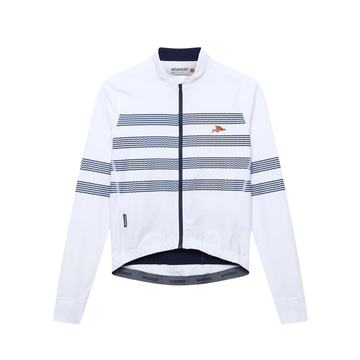 Café du Cycliste Charlie Men's Brushed Long Sleeve Jersey Radtrikot langarm Marinière