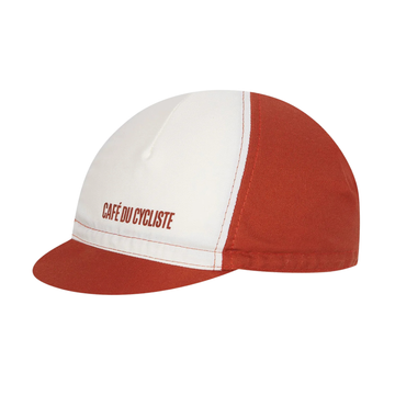 Café du Cycliste Gapette Cycling Cap Radkappe Chalk / Cinder Red
