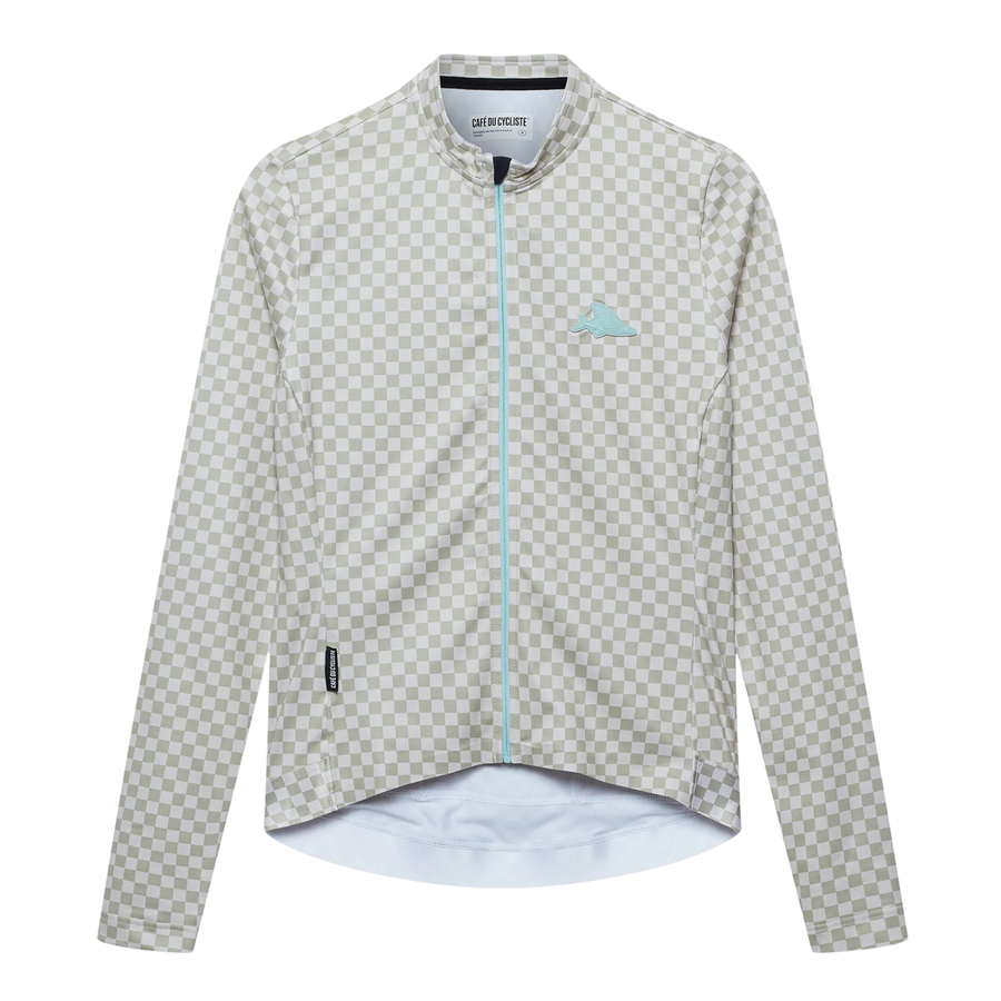 Café du Cycliste Constance Men's Midweight Jersey Radtrikot langarm Puddle