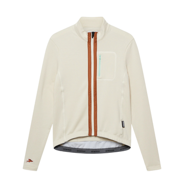 Café du Cycliste Lorenne Men's Long Sleeve Cycling Jersey Radtrikot Chalk