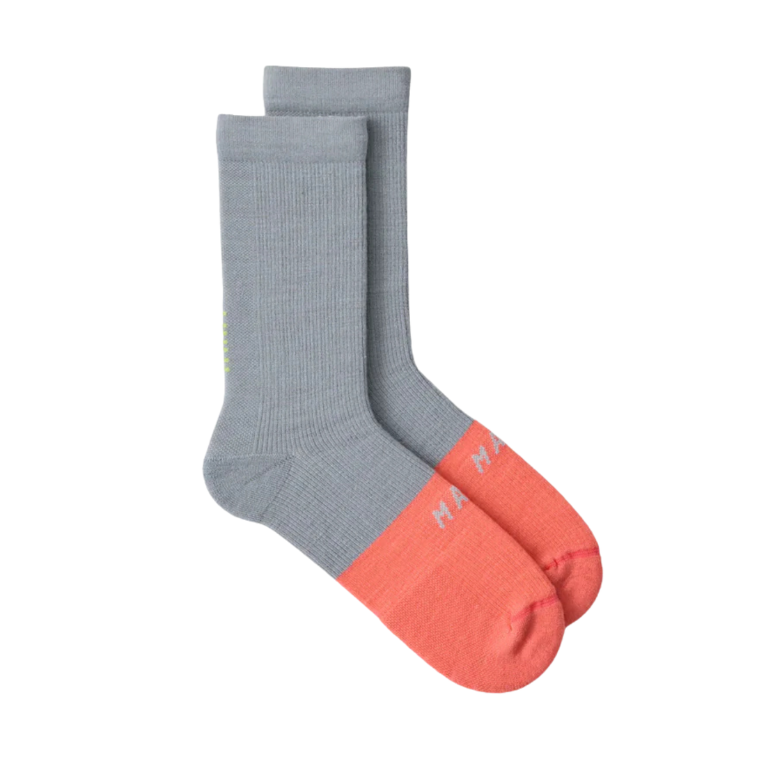 Maap Division Merino Sock Merino Radsocken Alloy/Tangelo