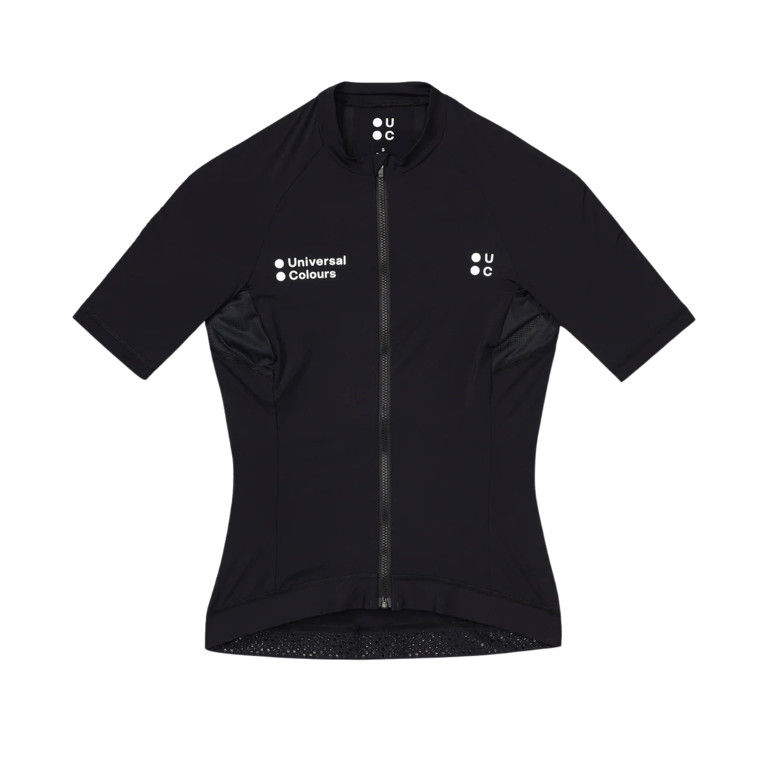 Universal Colours Mono Women's Short Sleeve Jersey Radtrikot Black