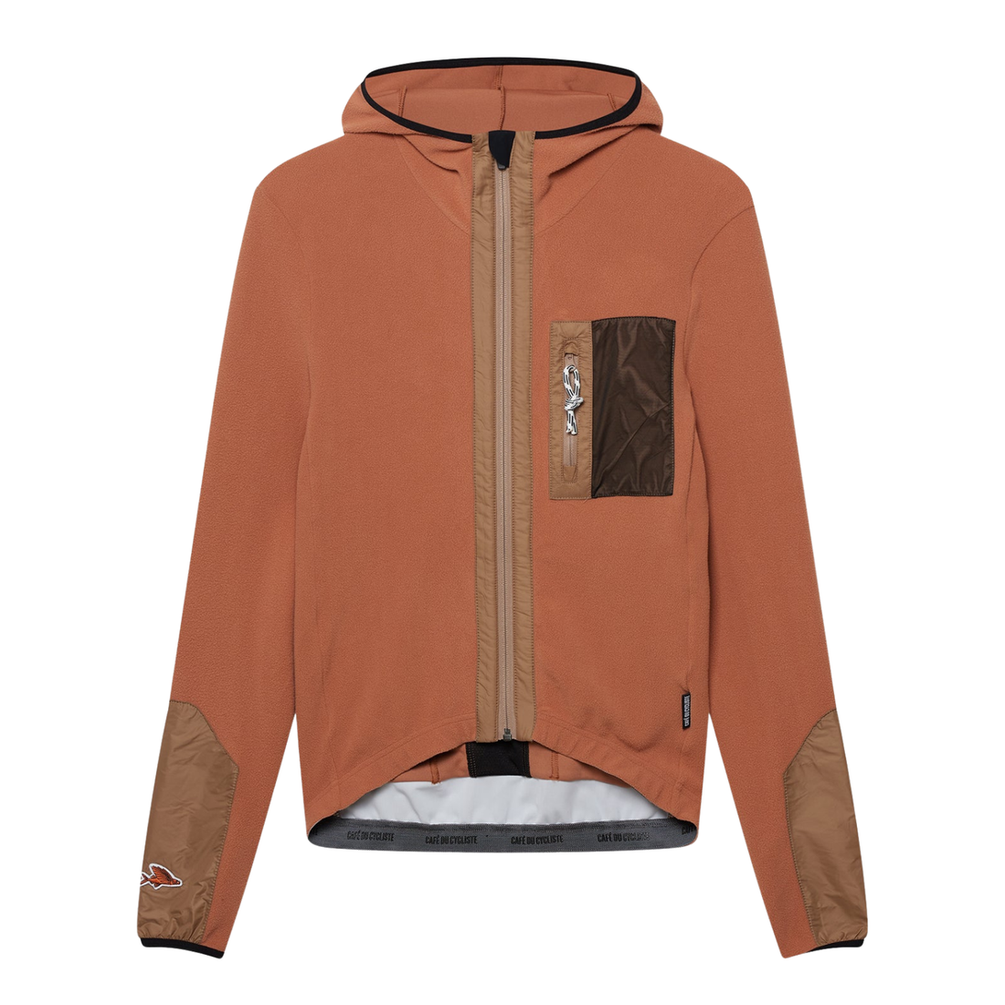 Café du Cycliste Ingrid Men's Microfleece Cycling Jersey Long Sleeve Radtrikot langarm Cashew