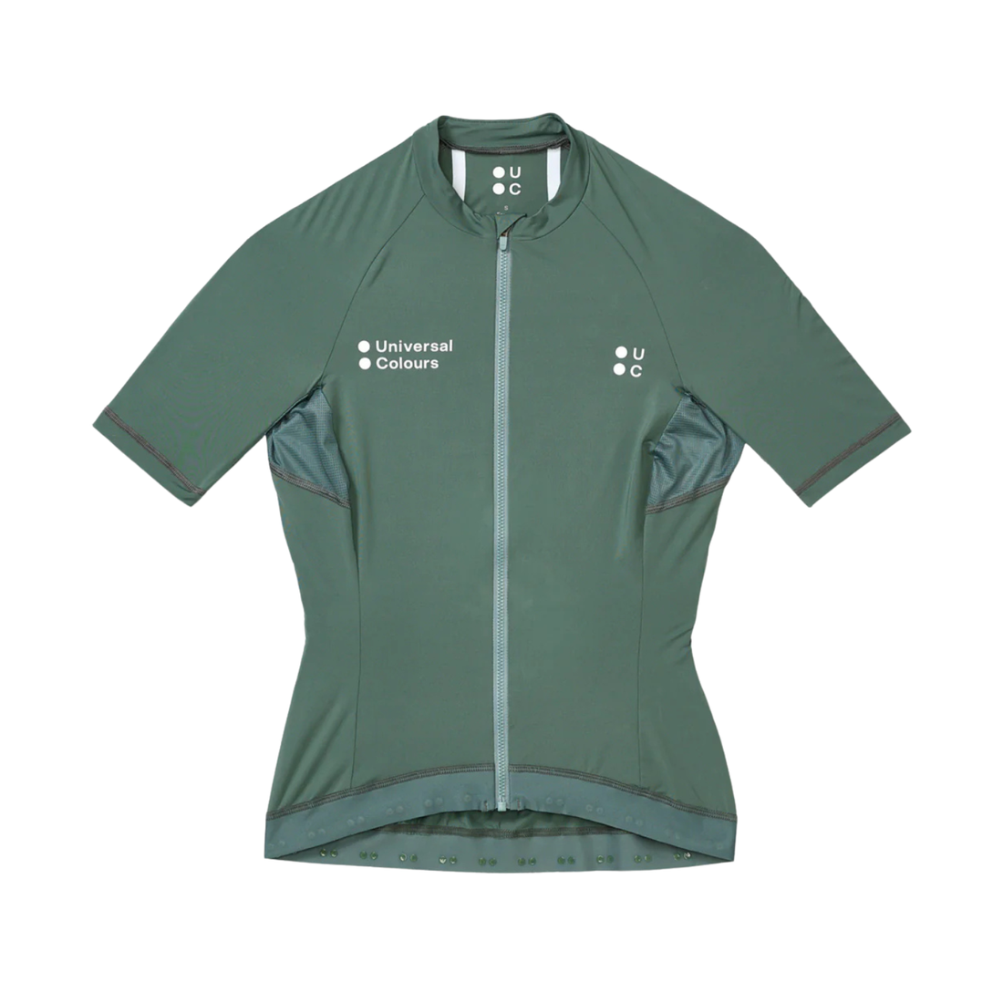 Universal Colours Mono Women's Short Sleeve Jersey Radtrikot Green Daze