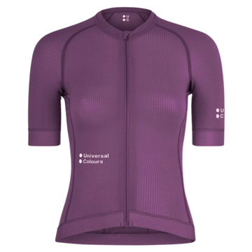 Universal Colours Chroma Women's Short Sleeve Jersey Radtrikot Berry Purple