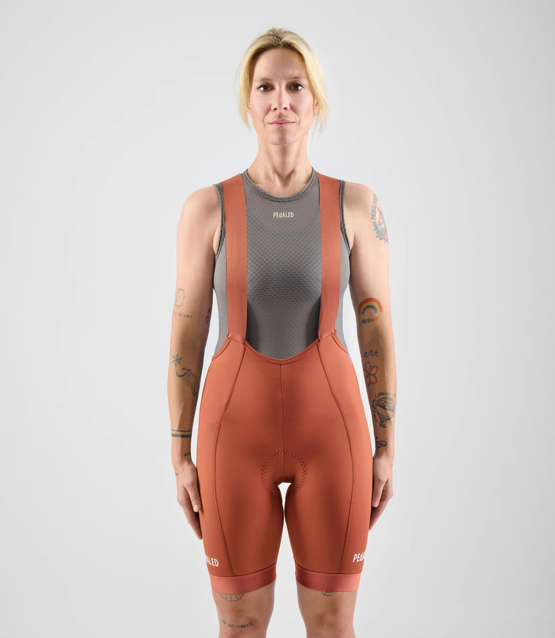 Pedaled Element Women's Bib Shorts Trägerhose Orange