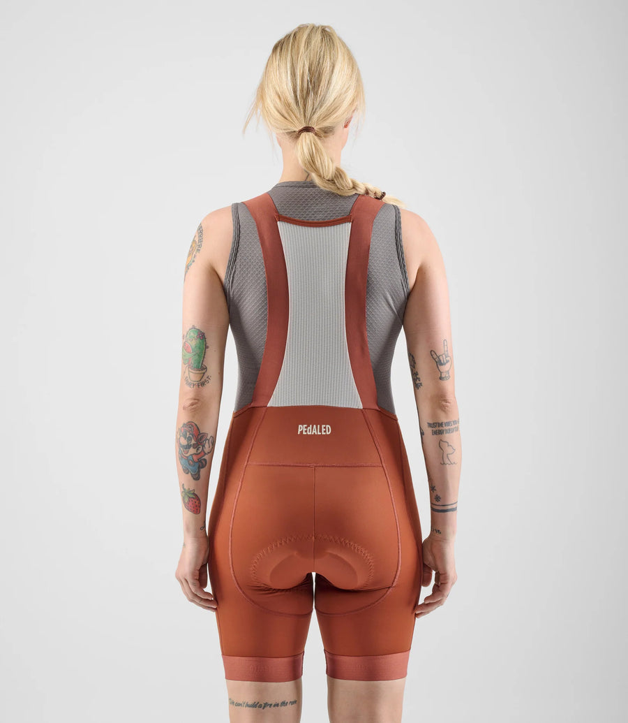 Pedaled Element Women's Bib Shorts Trägerhose Orange