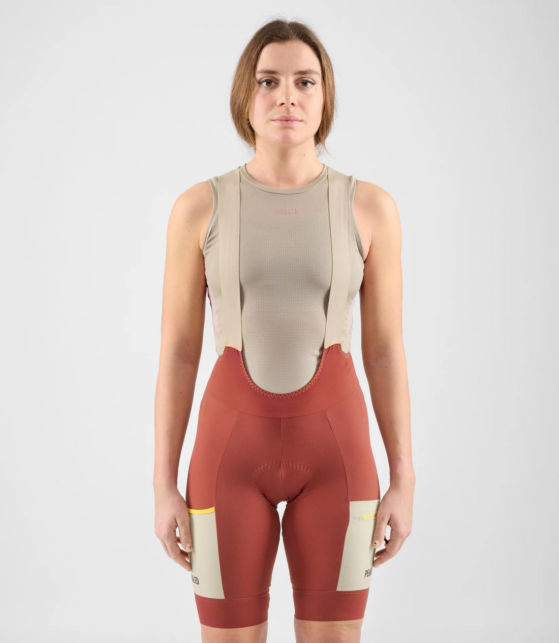 Pedaled Odyssey Power Dry® Women's Base Layer Sleeveless Radunterhemd ärmellos Beige
