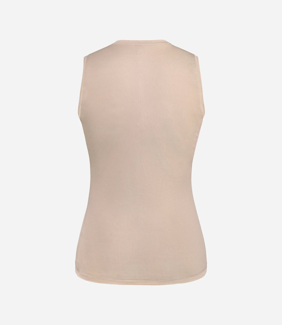 Pedaled Odyssey Power Dry® Women's Base Layer Sleeveless Radunterhemd ärmellos Beige