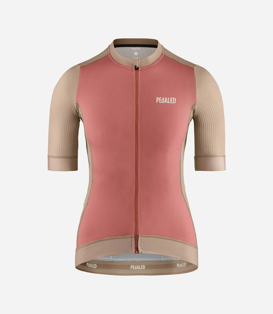 Pedaled Element Women's Jersey Radtrikot Brown