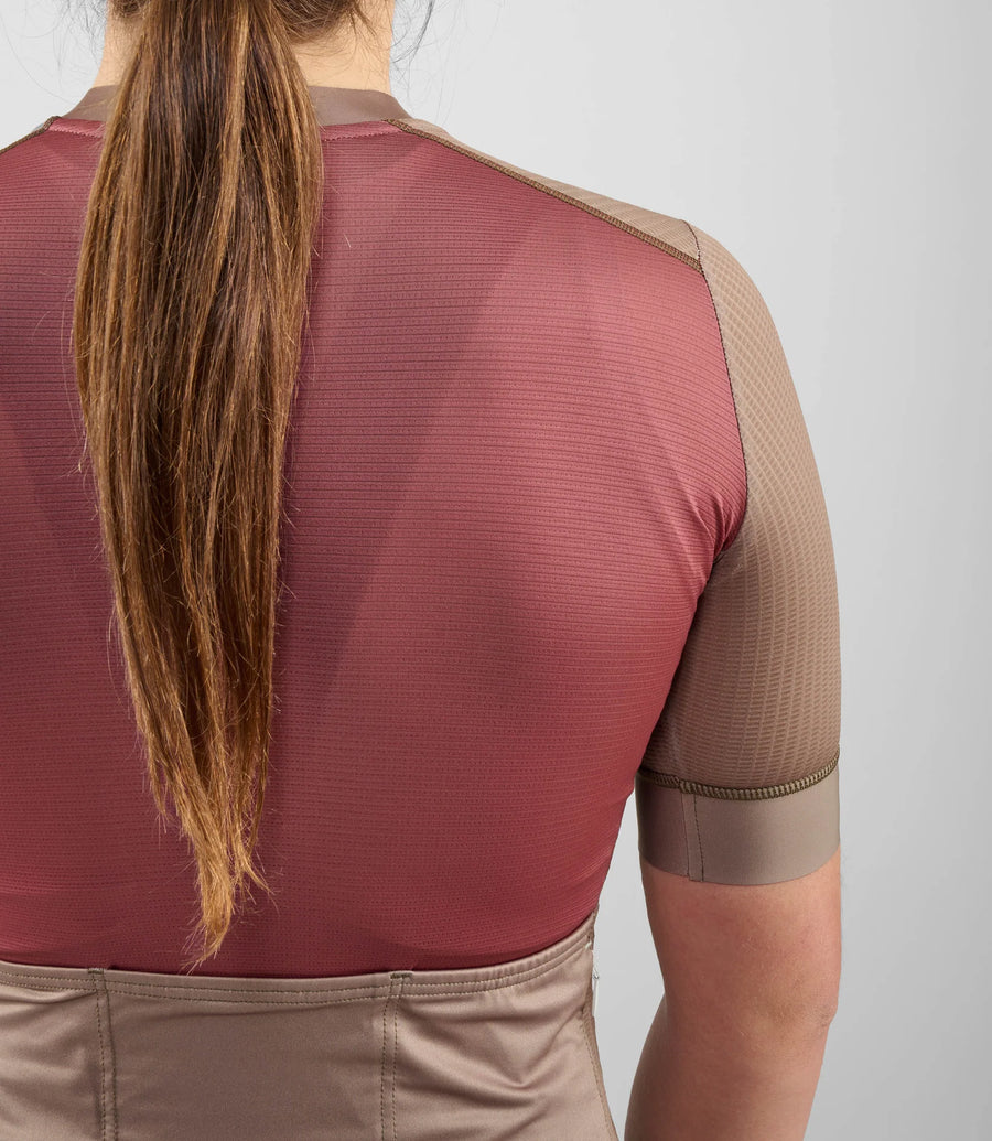 Pedaled Element Women's Jersey Radtrikot Brown