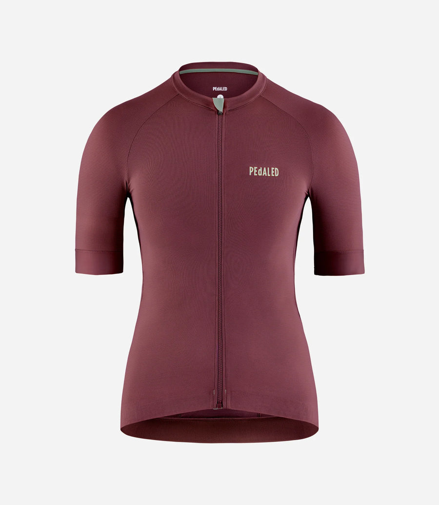 Pedaled Element Lightweight Women's Jersey Radtrikot Burgundy