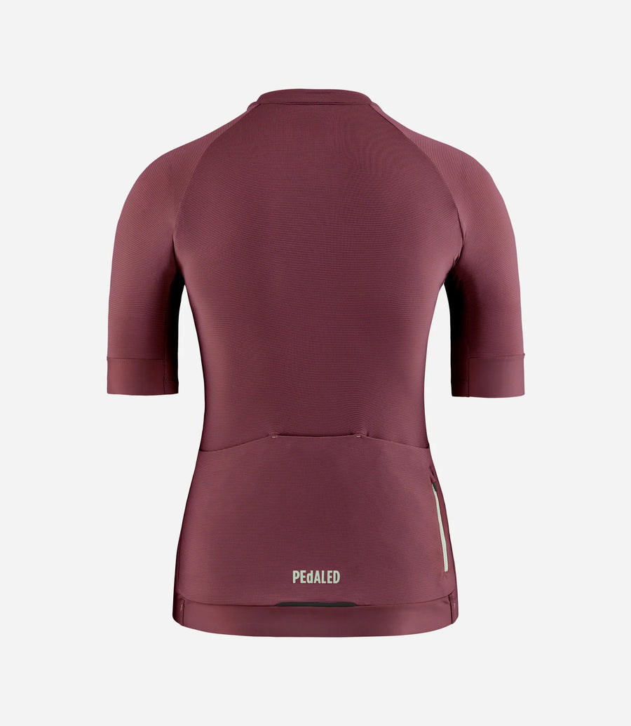 Pedaled Element Lightweight Women's Jersey Radtrikot Burgundy