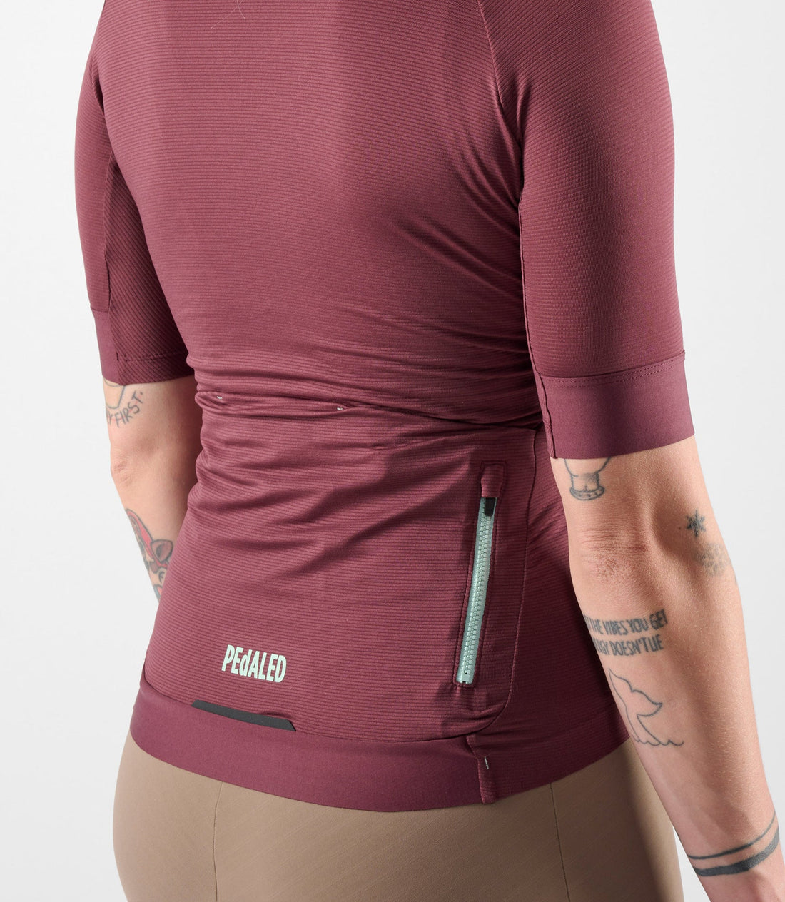 Pedaled Element Lightweight Women's Jersey Radtrikot Burgundy