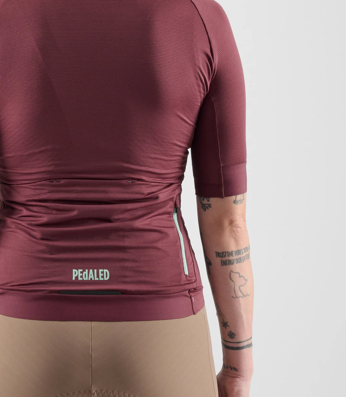 Pedaled Element Lightweight Women's Jersey Radtrikot Burgundy